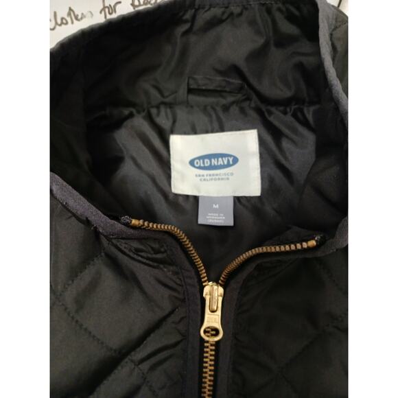Old Navy Vest Size M Black Quilted Gorpcore Layer Lagenlook Sporty Discontinued - Picture 11 of 15